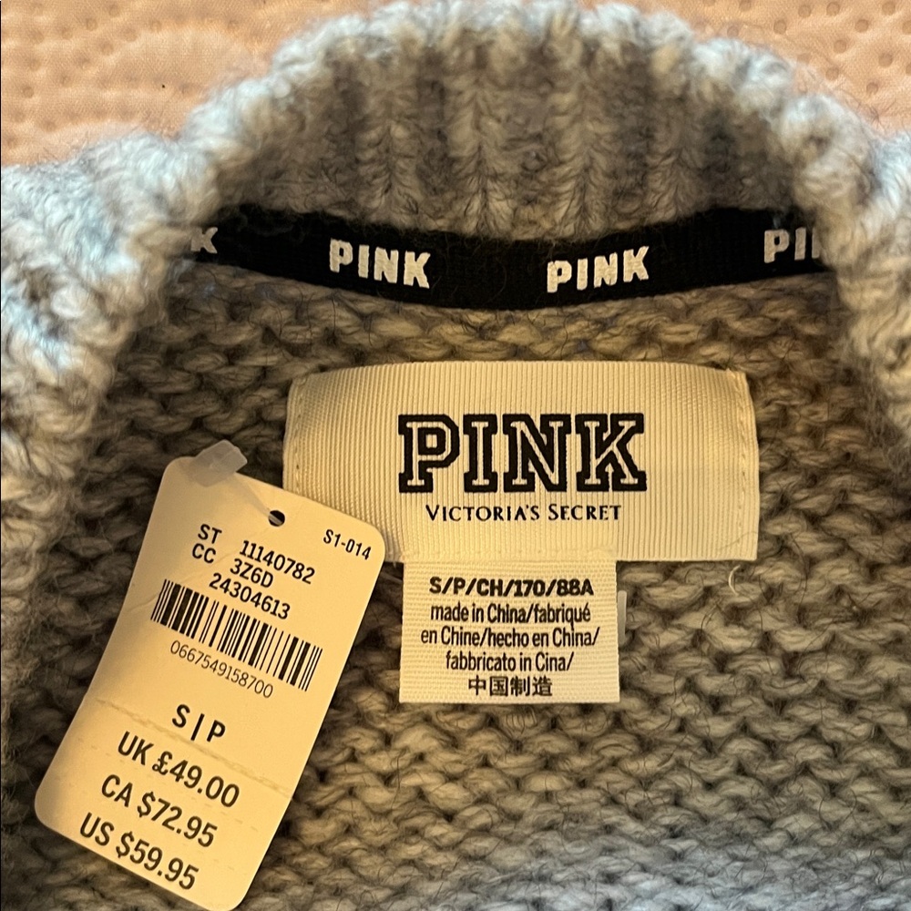 NWT PINK Victoria’s Secret Oversized Sweater - Picture 7 of 9